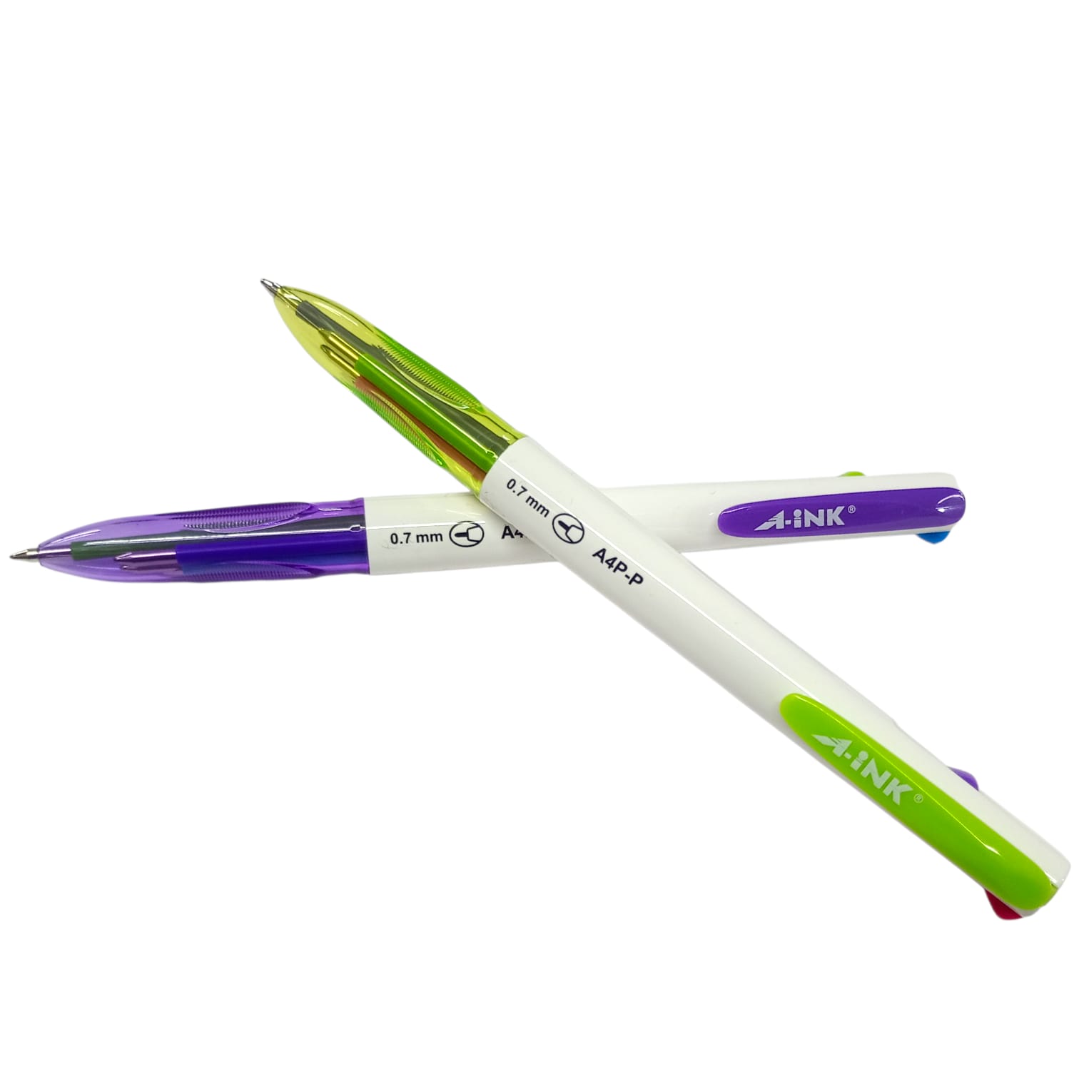 PLUMA A-INK CUATRO COLORES A4P-12P PASTEL